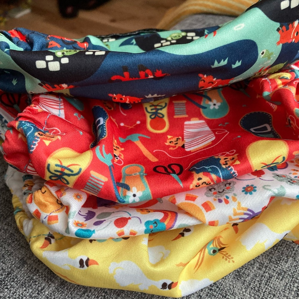 Totsbots peenut wrap size 1 cloth diaper cover